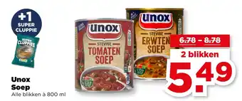 PLUS Unox Soep aanbieding