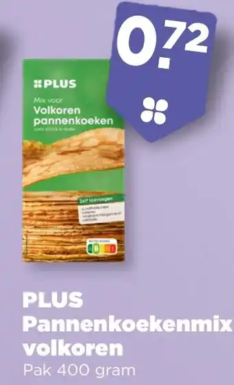 PLUS PLUS Pannenkoekenmix volkoren aanbieding
