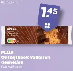 PLUS PLUS Ontbijtkoek volkoren gesneden aanbieding