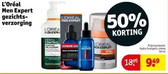 Kruidvat L'Oréal Men Expert gezichts verzorging aanbieding