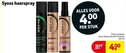 Kruidvat Syoss haarspray aanbieding