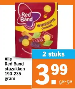 Albert Heijn Alle Red Band stazakken aanbieding
