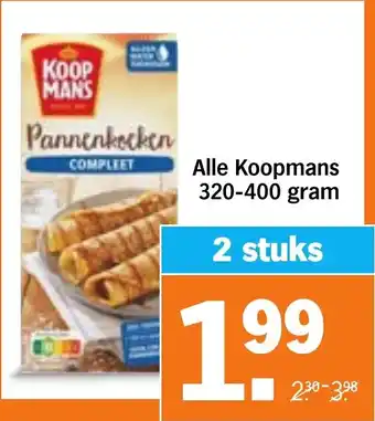 Albert Heijn Alle Koopmans aanbieding