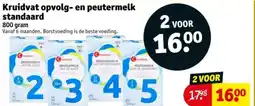 Kruidvat Kruidvat opvolg en peutermelk standaard aanbieding