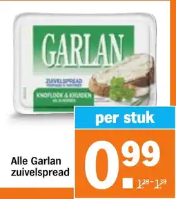 Albert Heijn Alle Garlan zuivelspread aanbieding