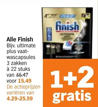Albert Heijn Alle Finish aanbieding