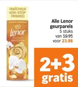 Albert Heijn Alle Lenor Geurparels aanbieding