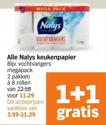 Albert Heijn Alle Nalys keukenpapier aanbieding