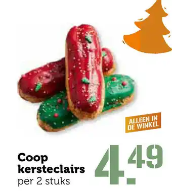 Coop Coop Kersteclairs 2st aanbieding