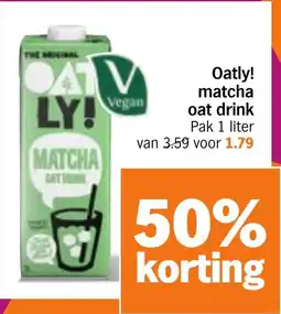 Albert Heijn Oatly! matcha oat drink aanbieding