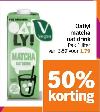Albert Heijn Oatly! matcha oat drink aanbieding