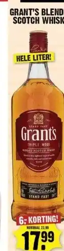 Dirk GRANT'S BLENDED SCOTCH WHISKY aanbieding