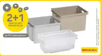 Praxis op PVC opbergboxen* aanbieding