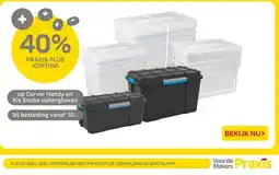 Praxis op Curver Handy en Kis Scuba opbergboxen aanbieding