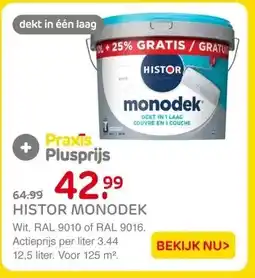 Praxis HISTOR MONODEK aanbieding
