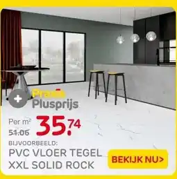 Praxis BIJVOORBEELD: PVC VLOER TEGEL XXL SOLID ROCK aanbieding