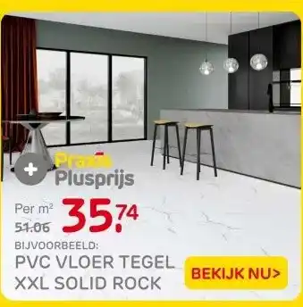 Praxis BIJVOORBEELD: PVC VLOER TEGEL XXL SOLID ROCK aanbieding