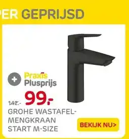 Praxis GROHE WASTAFEL- MENGKRAAN aanbieding
