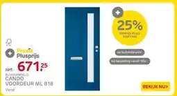 Praxis BIJVOORBEELD: CANDO VOORDEUR ML 818 aanbieding