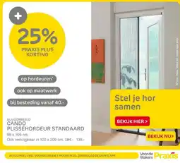Praxis BIJVOORBEELD CANDO PLISSÉHORDEUR STANDAARD aanbieding