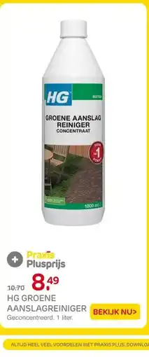 Praxis HG GROENE AANSLAGREINIGER Geconcentreerd. aanbieding