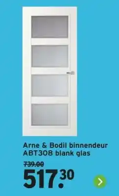 GAMMA Arne & Bodil binnendeur ABT308 blank glas aanbieding