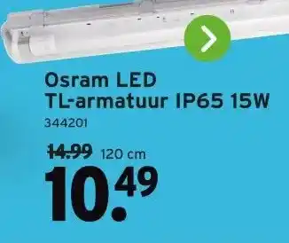 GAMMA Osram LED TL-armatuur IP65 15W aanbieding
