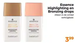 Trekpleister Essence Highlighting en Bronzing drops aanbieding
