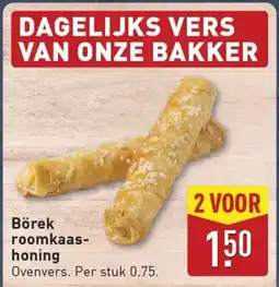 ALDI Börek roomkaas honing aanbieding
