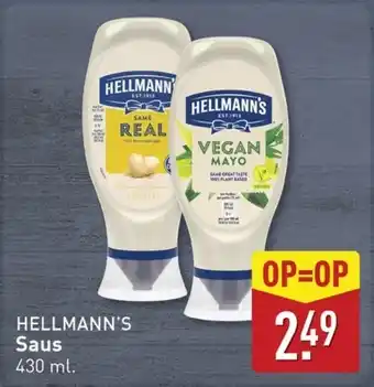 ALDI Hellmann's Saus aanbieding