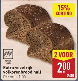 ALDI Extra vezelrijk volkorenbrood half aanbieding