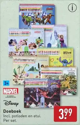 ALDI Doeboek Disney / Marvel aanbieding