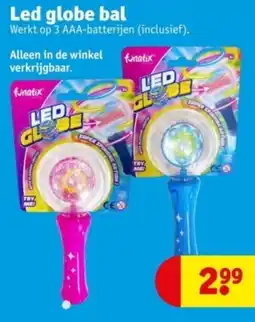 Kruidvat Led globe bal aanbieding