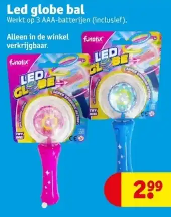 Kruidvat Led globe bal aanbieding