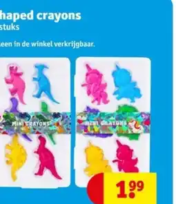 Kruidvat Shaped crayons aanbieding