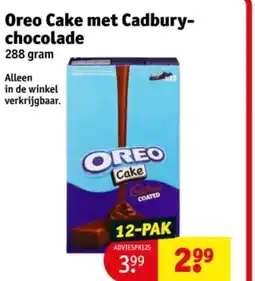 Kruidvat Oreo Cake met Cadbury chocolade aanbieding