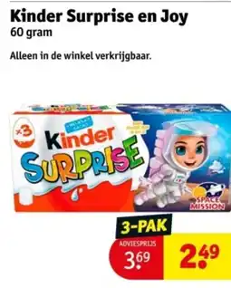 Kruidvat Kinder Surprise en Joy aanbieding