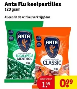 Kruidvat Anta Flu keelpastilles aanbieding