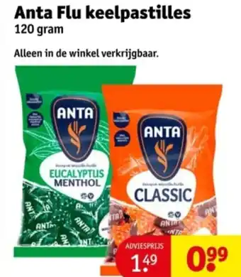 Kruidvat Anta Flu keelpastilles aanbieding