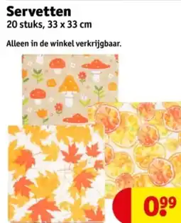 Kruidvat Servetten aanbieding