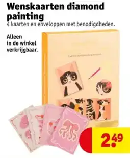 Kruidvat Wenskaarten diamond painting aanbieding