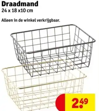 Kruidvat Draadmand aanbieding