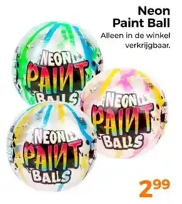 Trekpleister Neon Paint Ball aanbieding