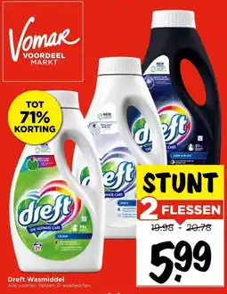 Vomar Voordeelmarkt Dreft Wasmiddel aanbieding