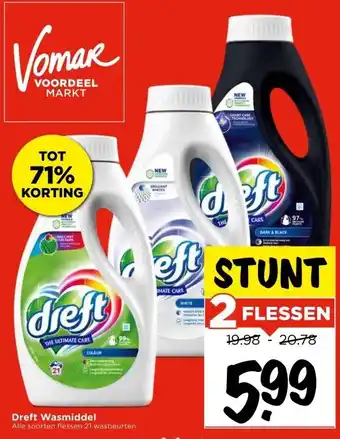 Vomar Voordeelmarkt Dreft Wasmiddel aanbieding