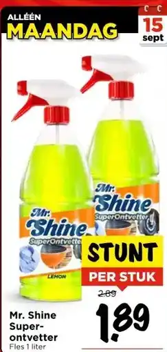 Vomar Voordeelmarkt Mr. Shine Super- ontvetter aanbieding