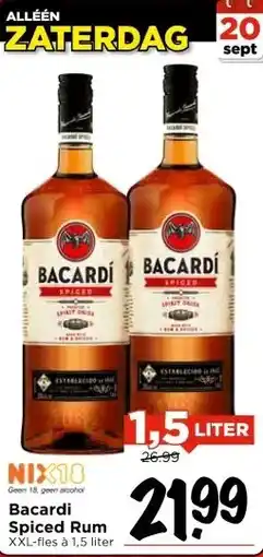 Vomar Voordeelmarkt Bacardi Spiced Rum aanbieding