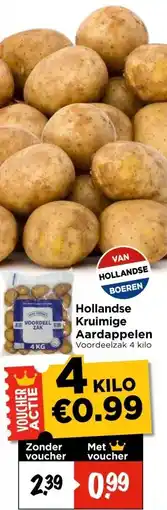 Vomar Voordeelmarkt Hollandse Kruimige Aardappelen aanbieding