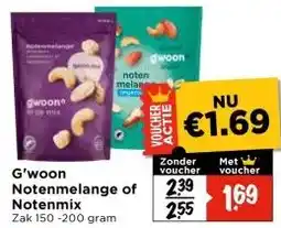 Vomar Voordeelmarkt G'woon Notenmelange of Notenmix aanbieding