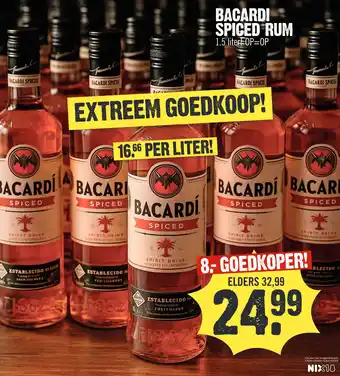 Super Dirck 3 BACARDI SPICED RUM aanbieding
